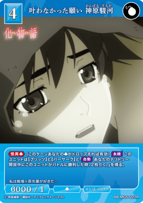 叶わなかった願い 神原駿河